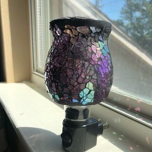 Like-New Purple Mosaic Night Light
